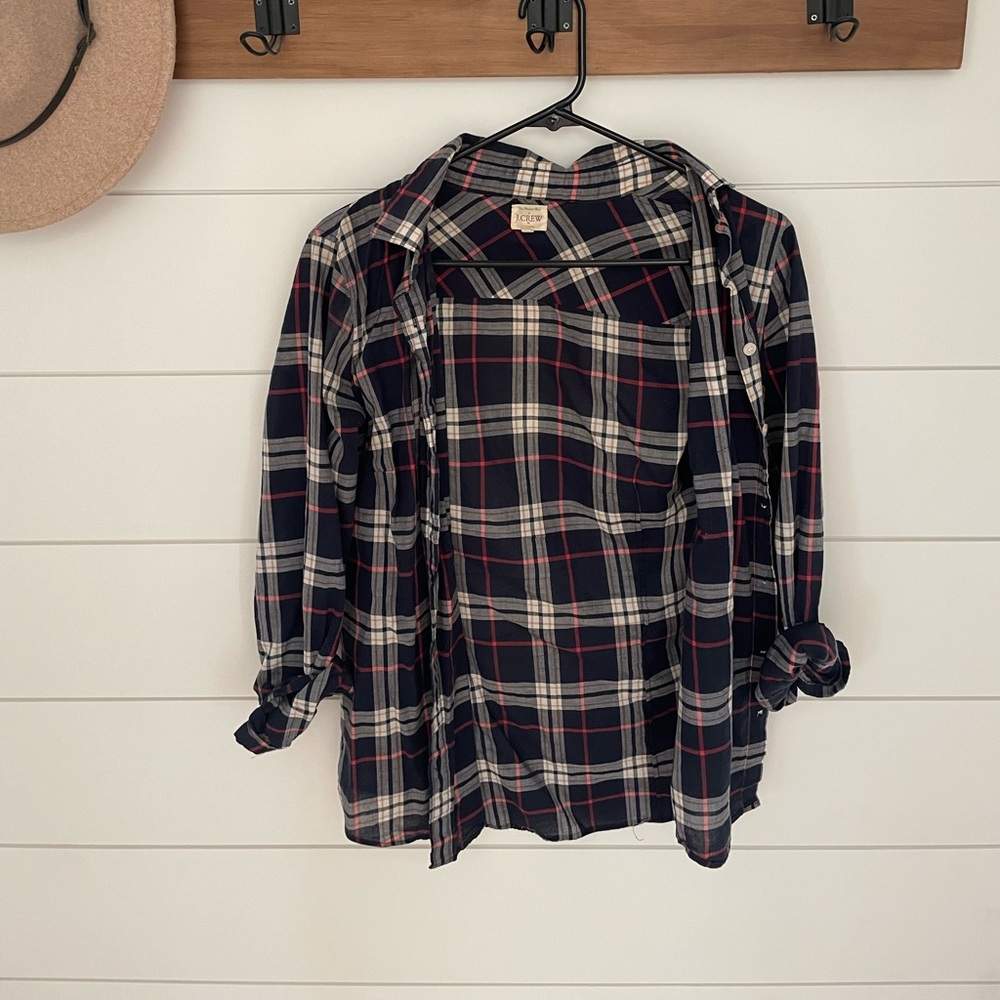 J. Crew Plaid Button Down Shirt